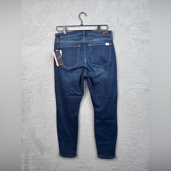 7 For All Mankind Jen7 High Rise Ankle Skinny Stitch Fit Exclusive Women 10 NWT - Picture 2 of 13